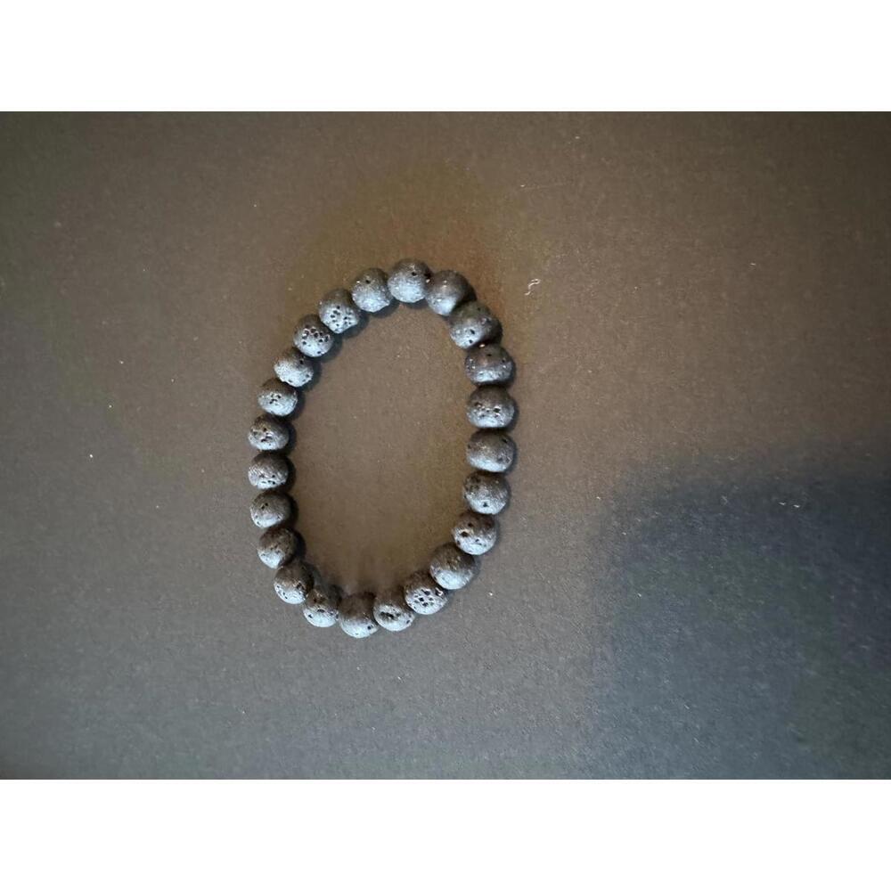 Elegant Lava Rock Bead Bracelet j328